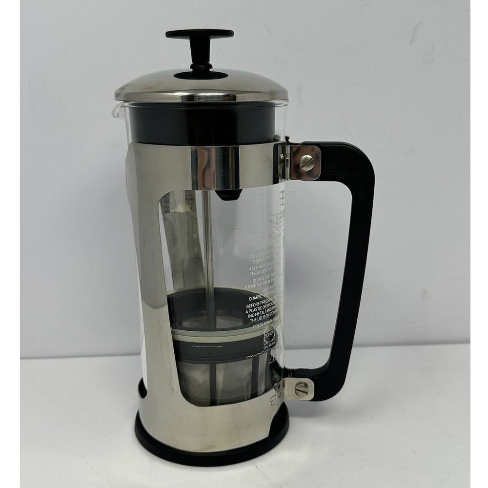 Espro P5 French Press Coffee Maker Stainless Steel Schott‎ Duran Glass 18oz A2